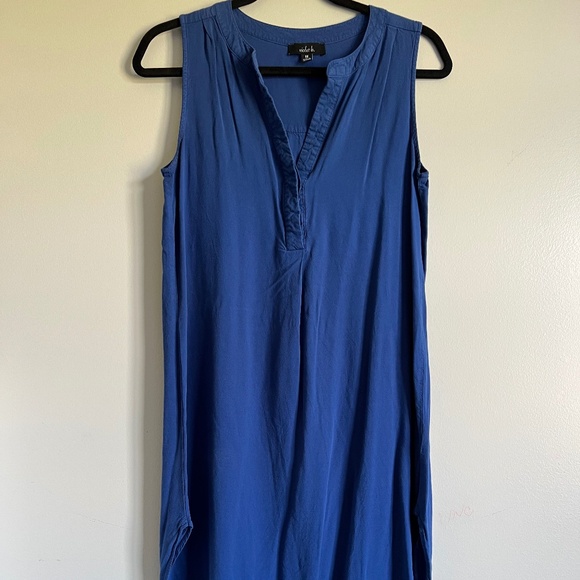 Sleeveless “Violet B” Blue Tunic Top with high low details. - Picture 11 of 12